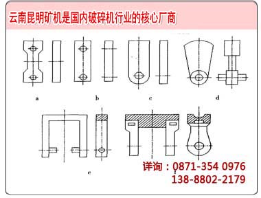 幾種常見的碎石機(jī)錘頭設(shè)計方案